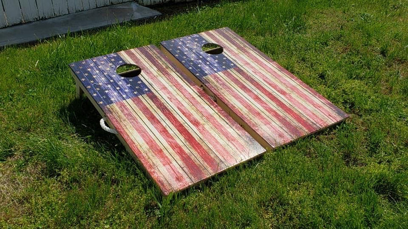 American Flag Direct Print Cornhole Boards