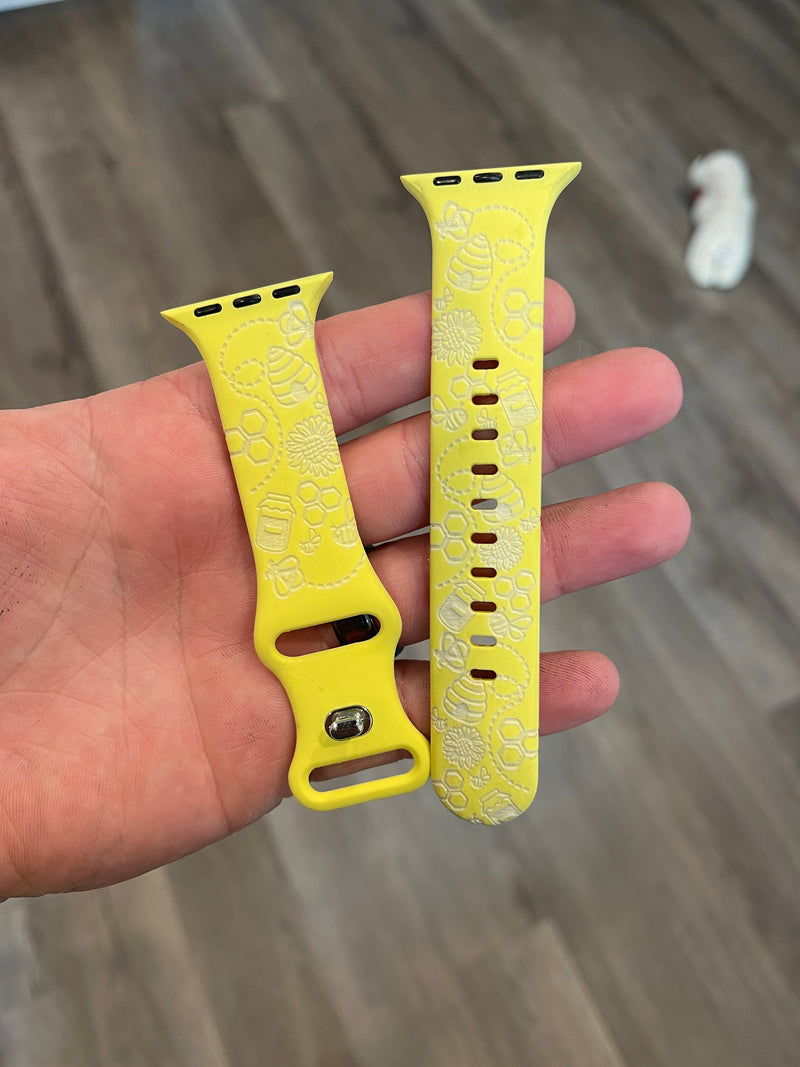 Bee Design Laser Engraved Apple Watch Band