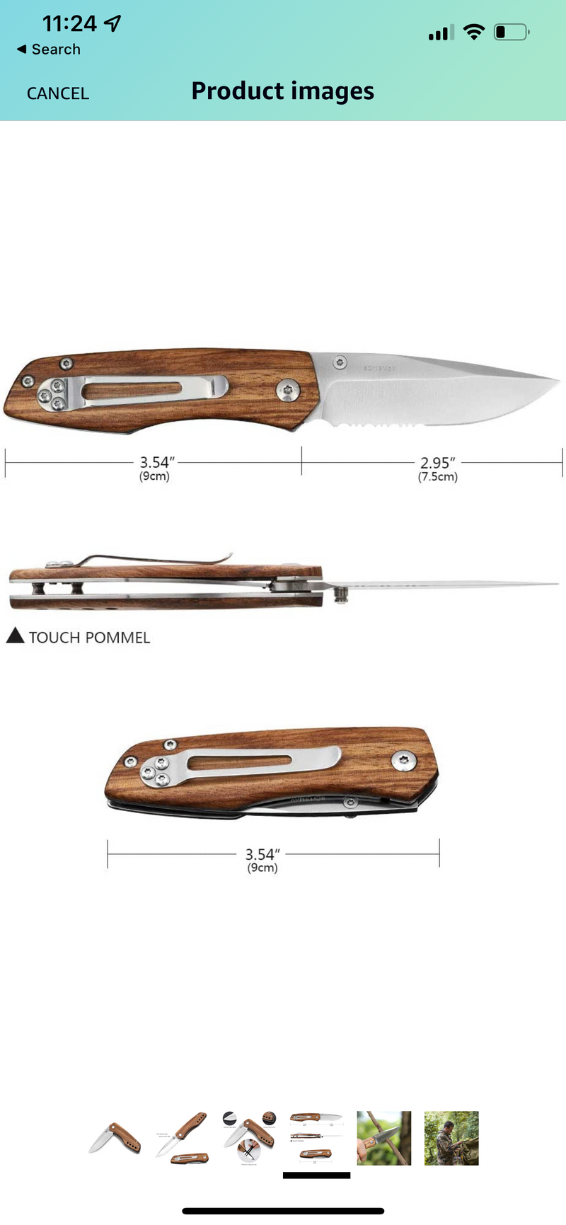 Zebrawood Pocket Knife - Laser Engraved