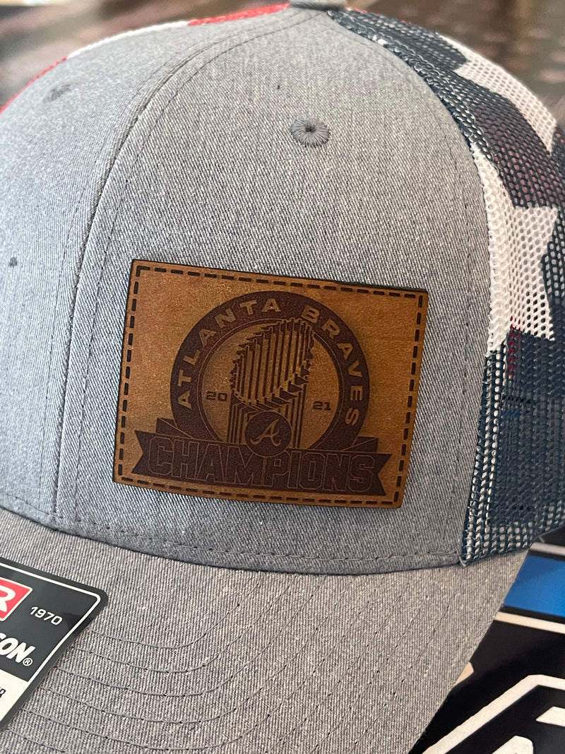 Richardson 112 Laser Engraved Leather Patch Hats
