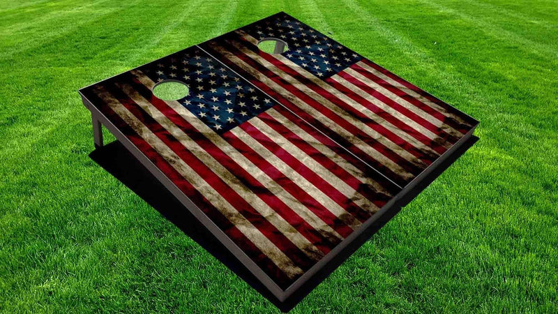 Distressed Flag - Direct Printed Cornhole Set