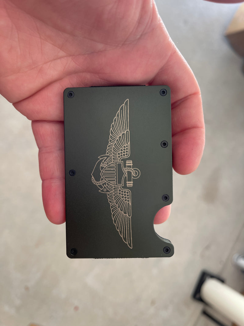 Laser Engraved Minimalist Wallet